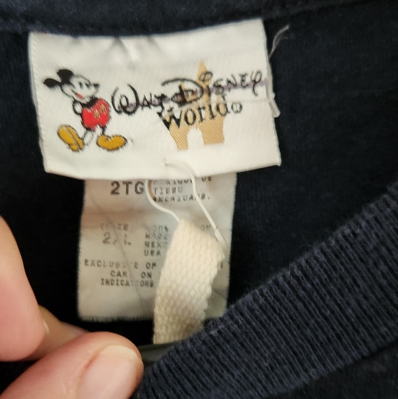 Vintage Walt Disney World Shirt Extra Extra Large 2XL Navy Mens NWTs - Picture 2 of 4